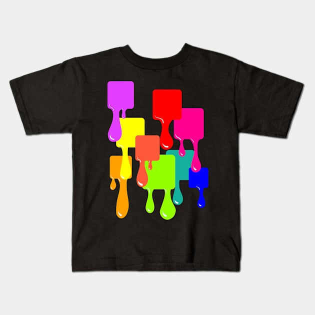 Art Colorful Colors Design Shirt Gift Kids T-Shirt by Bohnenkern